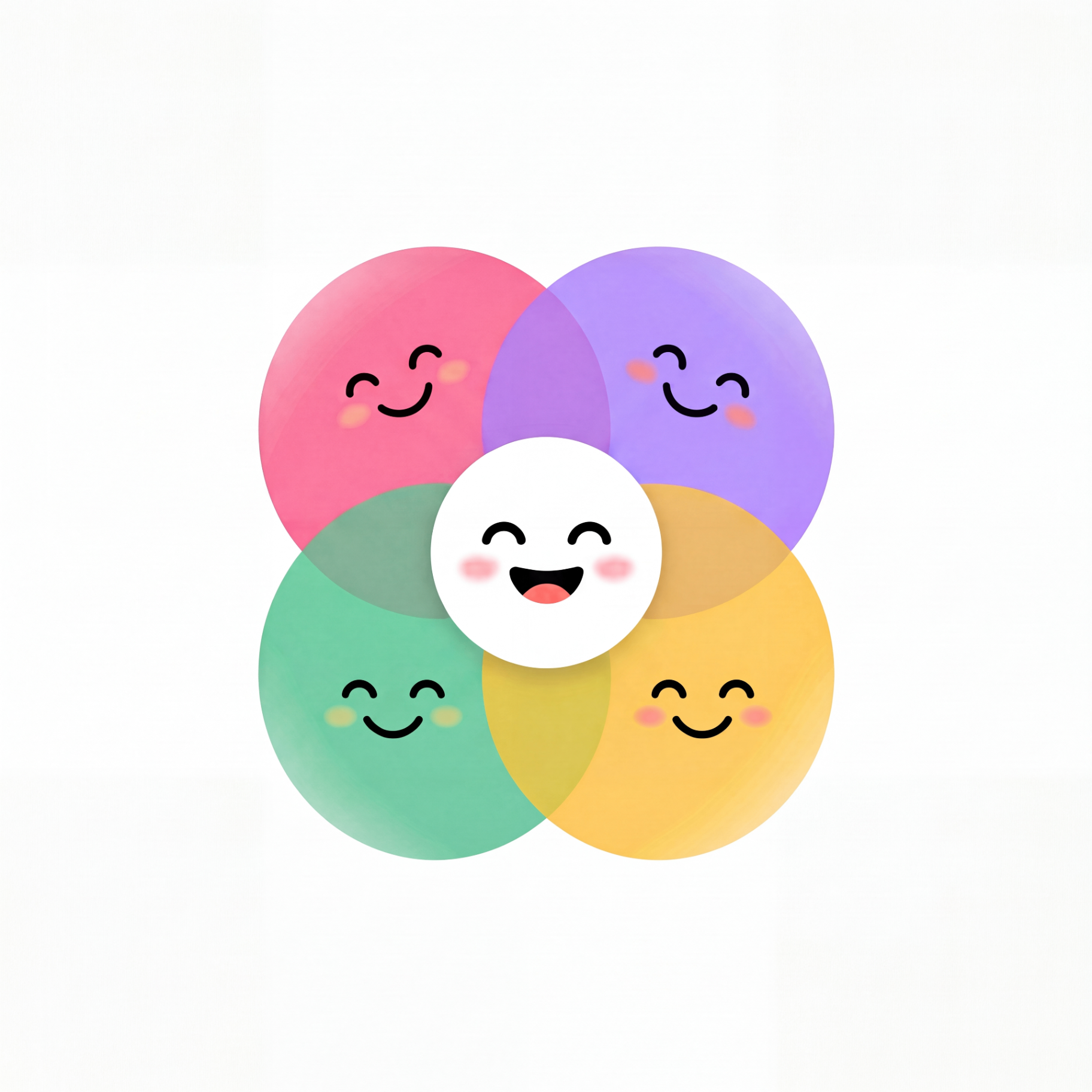 Yazami smiling circles logo